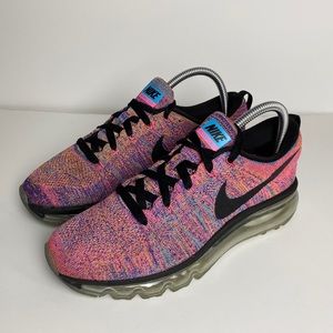 Nike Flyknit Max Multi-Color Pink/Purple Size 7.5